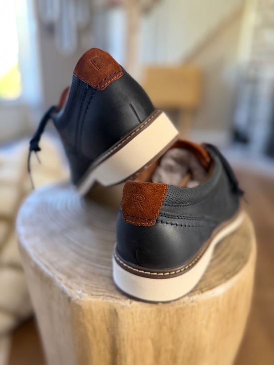 NWT Mens Rockport Criss Oxford Navy Blue Lace Up Leather Casual Shoe TruTech main image 11